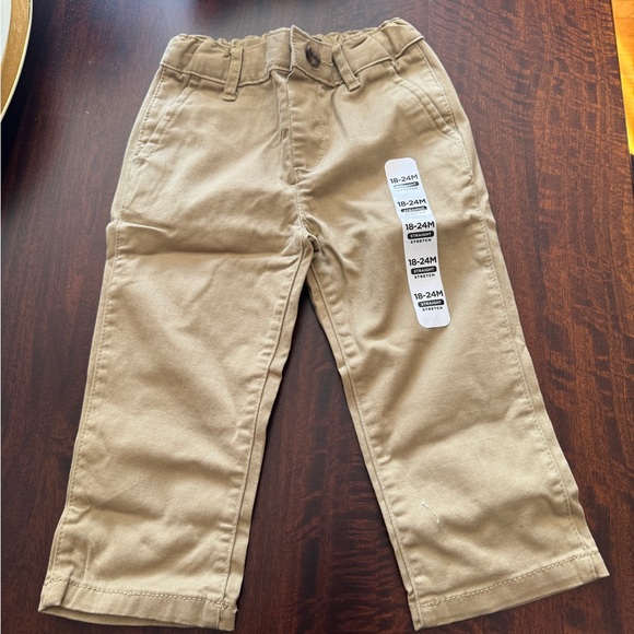 Children’s place khaki pants size 18-24m nwt smoke free pet free home - Picture 1 of 5